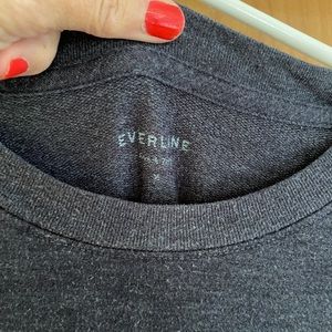 Everlane charcoal gray sweatshirt. So soft and cozy